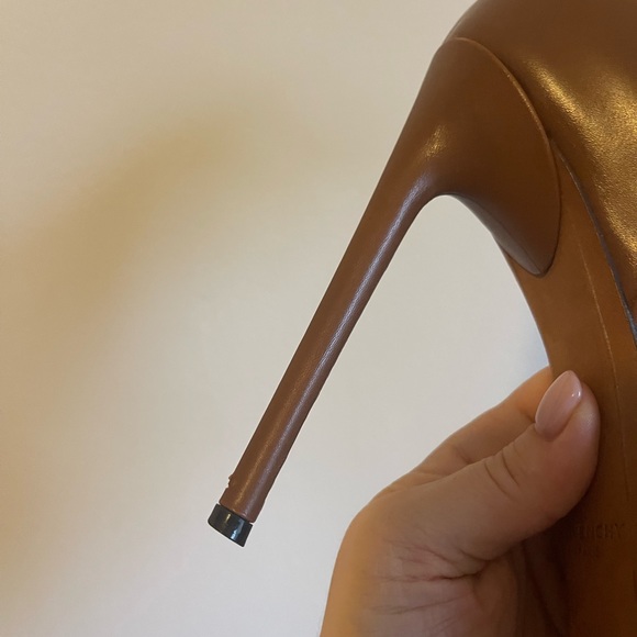Givenchy Sandals 12,5cm Shark Marron Clair Leather Shoes size 39EU - Picture 12 of 12